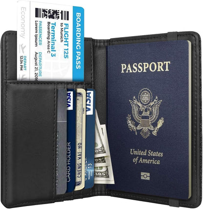 Passport Holder Cover RFID Cute Slim Travel Wallet Women - Colors A