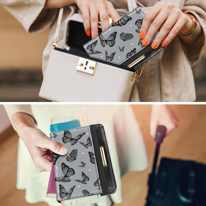 Passport Holder Cover RFID Cute Slim Travel Wallet Women - Colors A