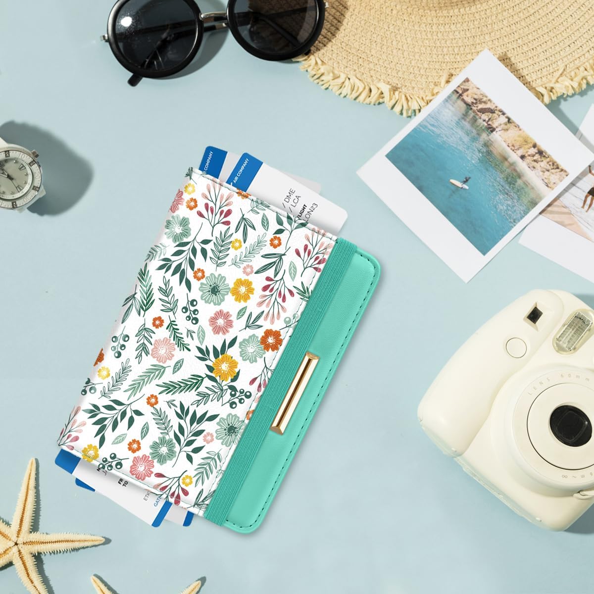 Passport Holder Cover RFID Cute Slim Travel Wallet Women - Colors A