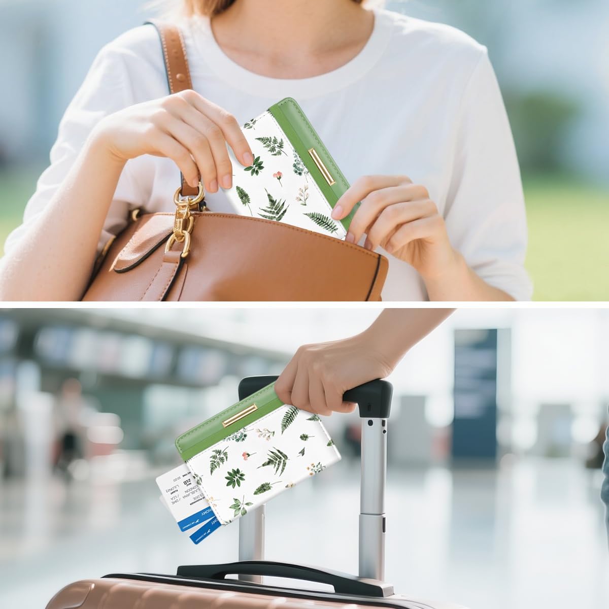 Passport Holder Cover RFID Cute Slim Travel Wallet Women - Colors A