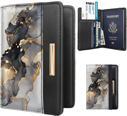 Passport Holder Cover RFID Cute Slim Travel Wallet Women - Colors A