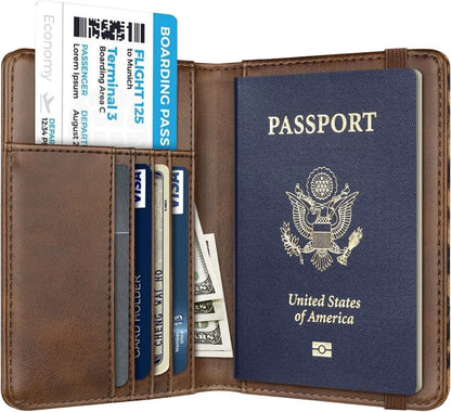 Passport Holder Cover RFID Cute Slim Travel Wallet Women - Colors A