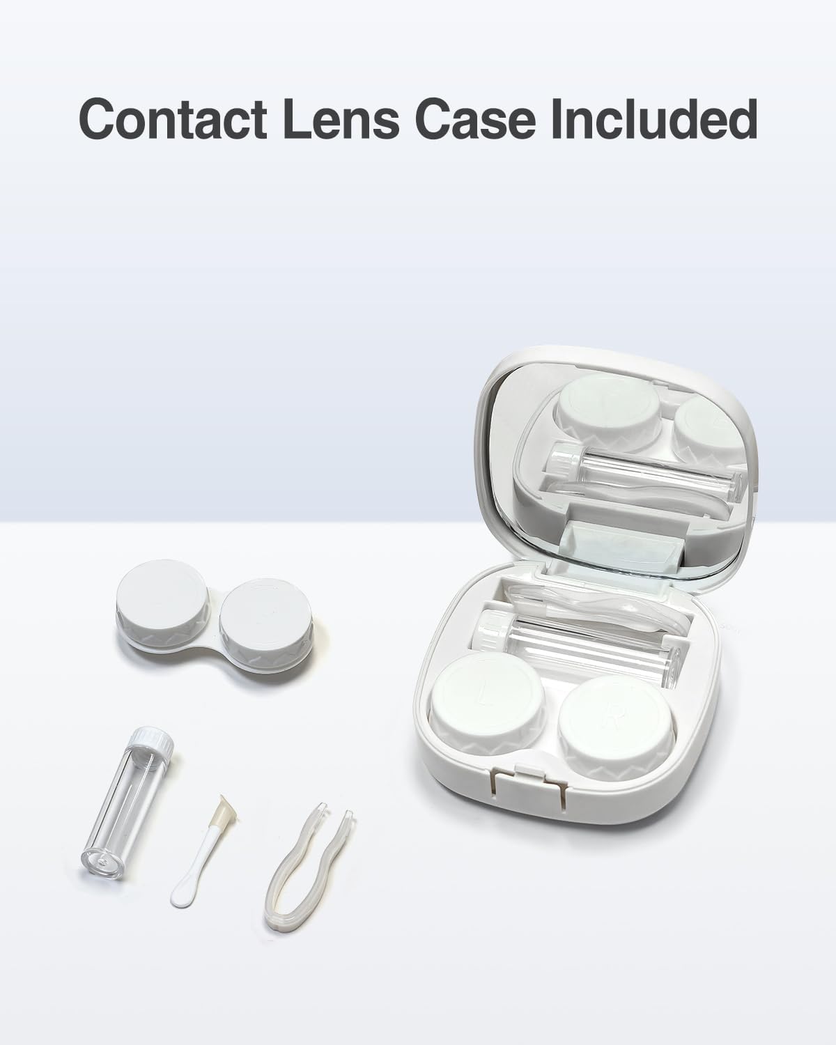 Contact Lens Case, Small Glasses and Contact Case 2 in 1