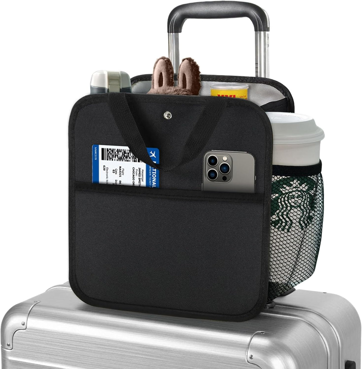 Large Luggage Travel Cup Holder for Suitcase Travel Drink Carrier Caddy
