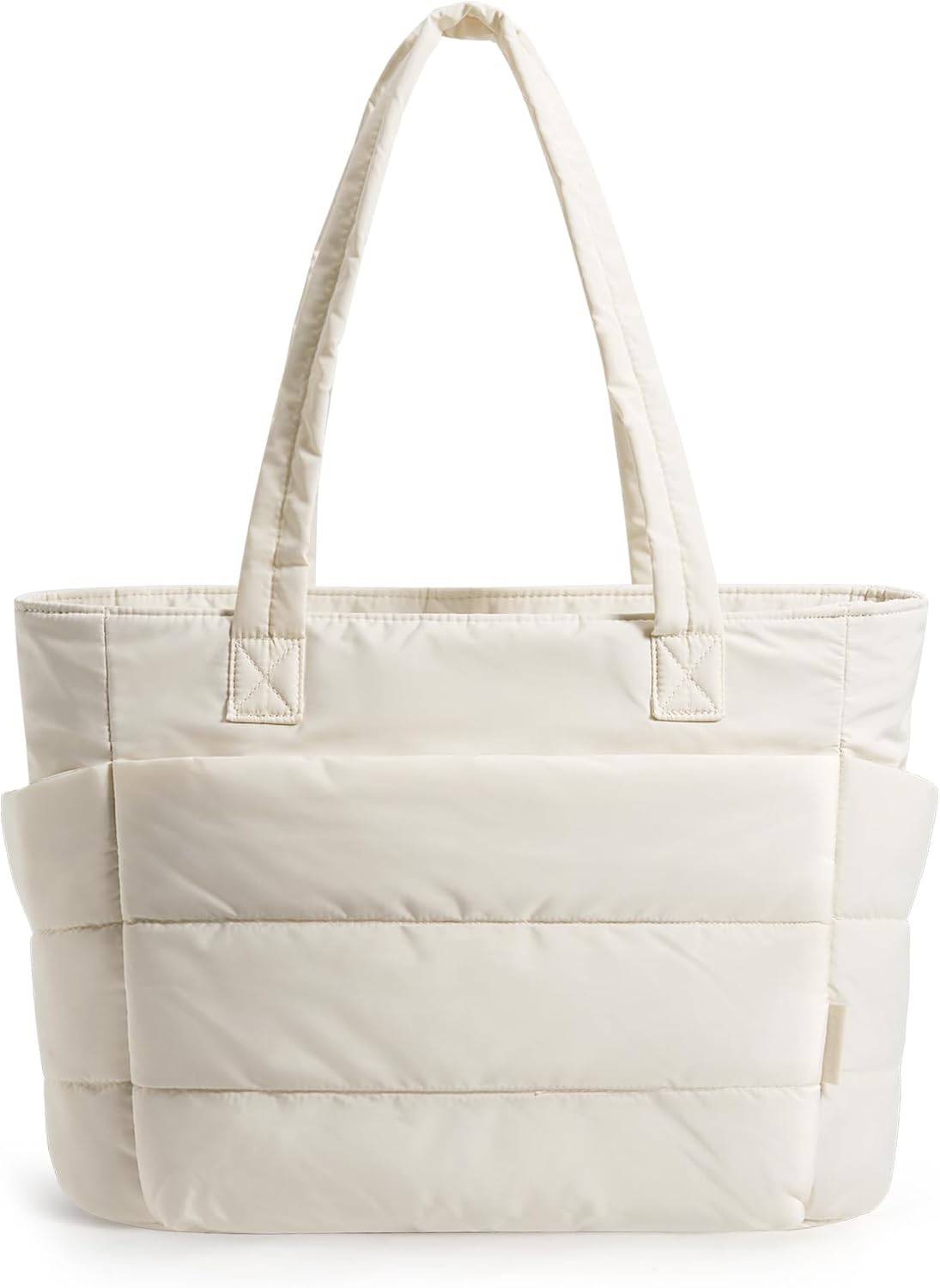 Puffy Tote Bag for Women, Lightweight Work Tote Handbag