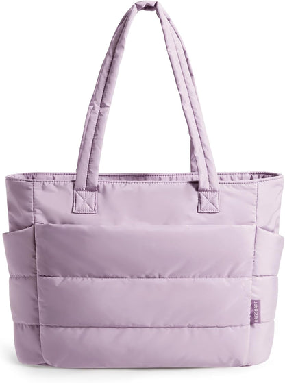 Puffy Tote Bag for Women, Lightweight Work Tote Handbag