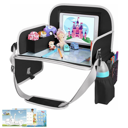 Kids Travel Tray for Toddler Car Seat, Road Trip Activities for Kid