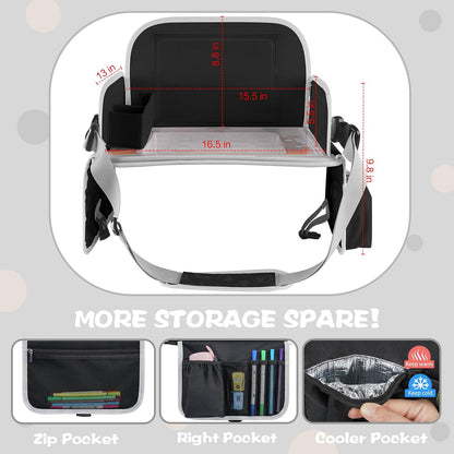 Kids Travel Tray for Toddler Car Seat, Road Trip Activities for Kid