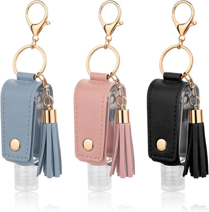 3PCS Hand-Sanitiser Holder Keychain 30ml/1oz