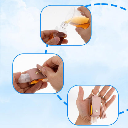 3PCS Hand-Sanitiser Holder Keychain 30ml/1oz
