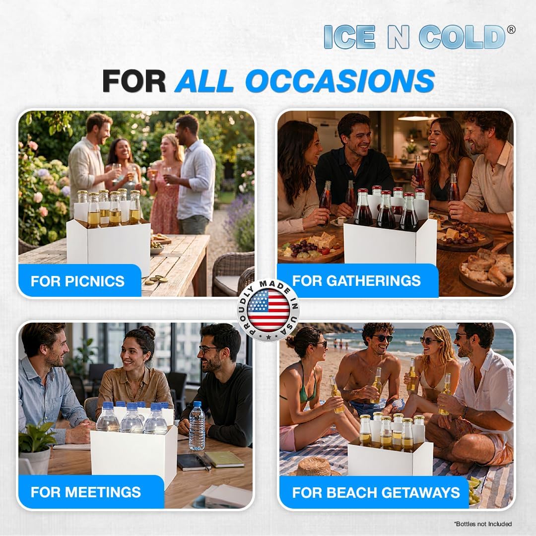 6pk Cardboard Carrier (White, 150ct) | Holds 6pk 12oz Bottles | FAST SAME DAY SHIPPING