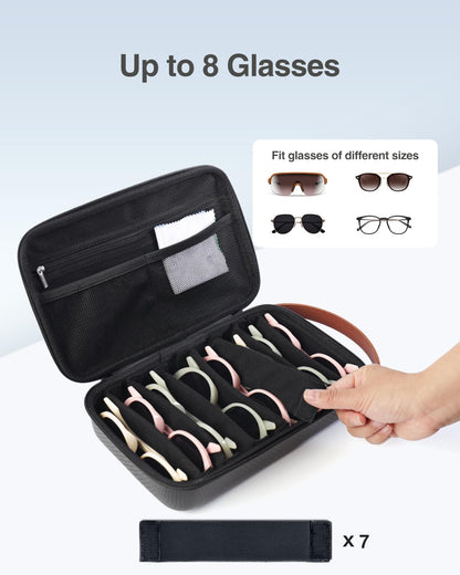 Travel Sunglasses Organizer Case, Hard Shell Sunglasses Travel Case