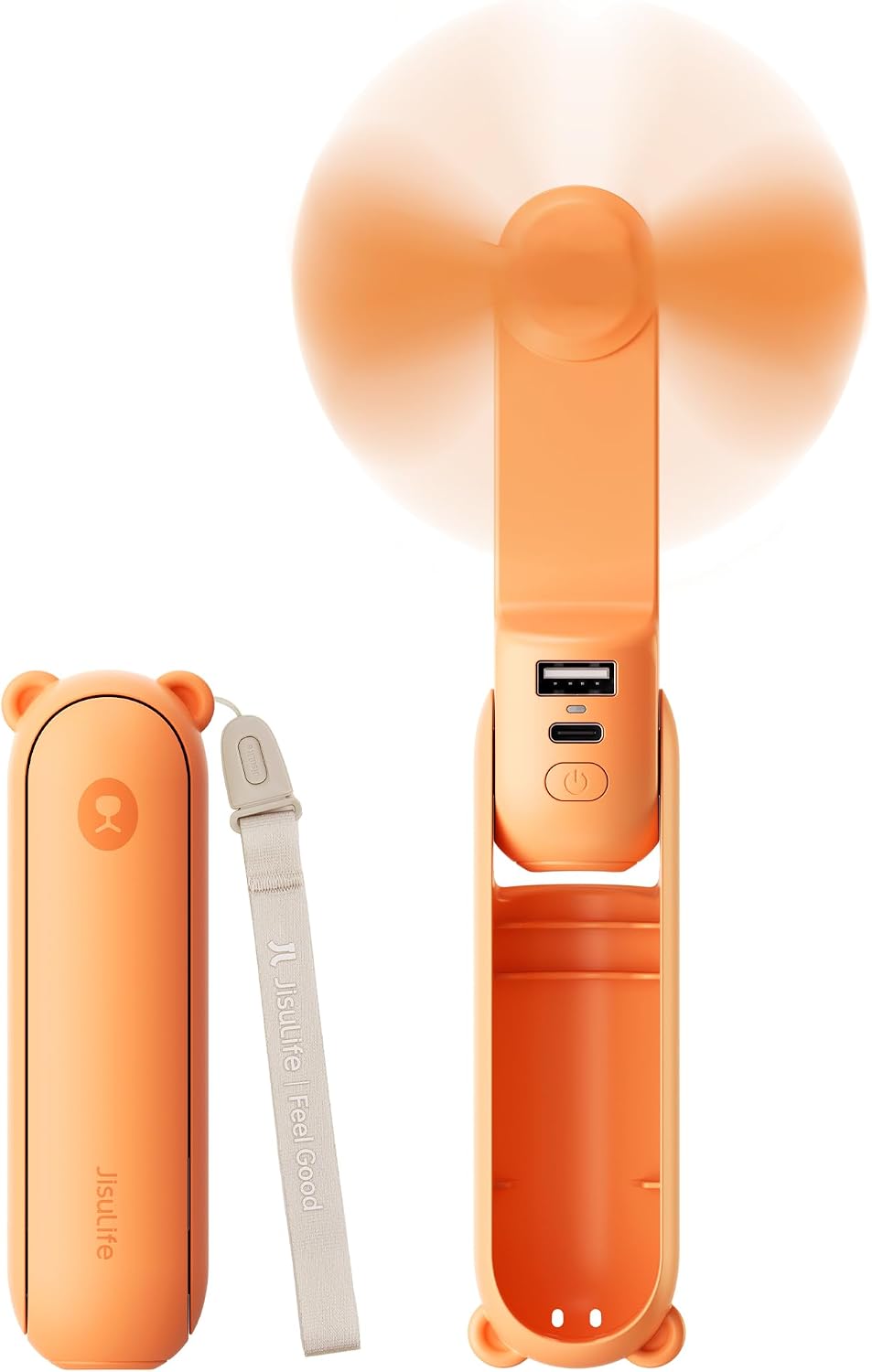 JISULIFE 3 IN 1 Portable Fan with Power Bank & Flashlight Featured
