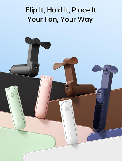 JISULIFE 3 IN 1 Portable Fan with Power Bank & Flashlight Featured