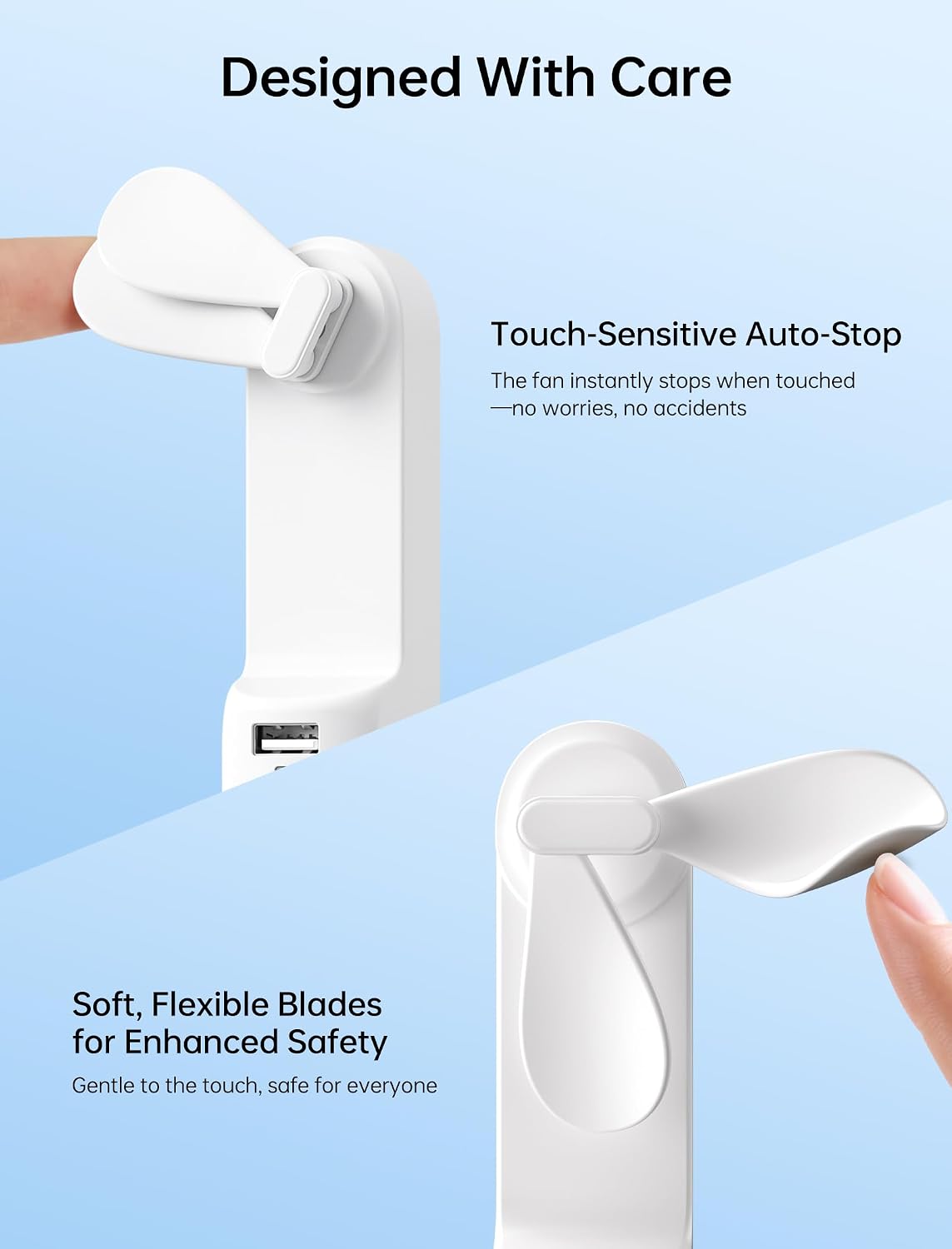 JISULIFE 3 IN 1 Portable Fan with Power Bank & Flashlight Featured