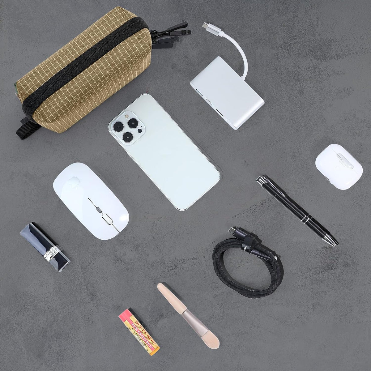Electronics Travel Organizer, Compact Charger Case