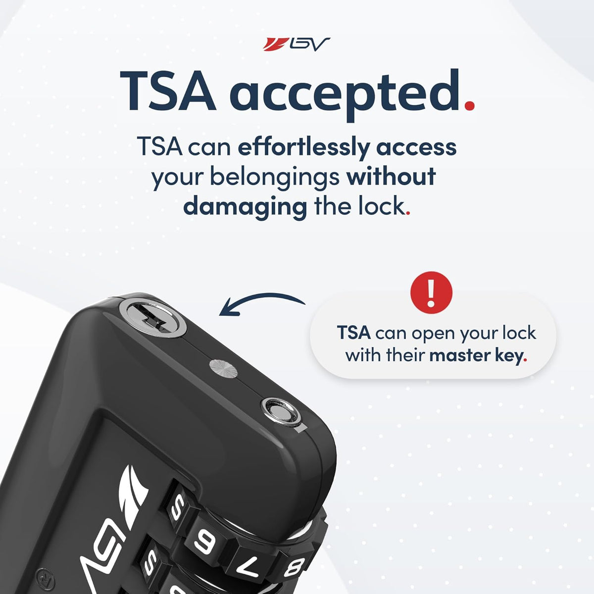 TSA Accepted Luggage Travel Lock, Set-Your-Own Combination Lock for School Gym Locker, Luggage Suitcase Baggage Locks, Filing Cabinets, Toolbox, Case (Black)