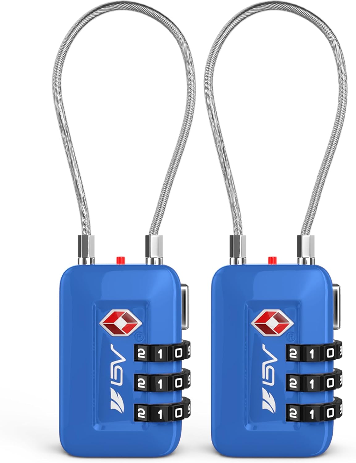 TSA Accepted Luggage Travel Lock, Set-Your-Own Combination Lock for School Gym Locker, Luggage Suitcase Baggage Locks, Filing Cabinets, Toolbox, Case (Black)