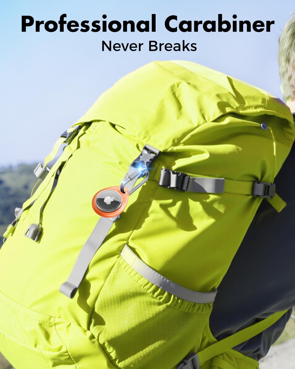 for AirTag Holder Case with Professional Carabiner, 4 Pack