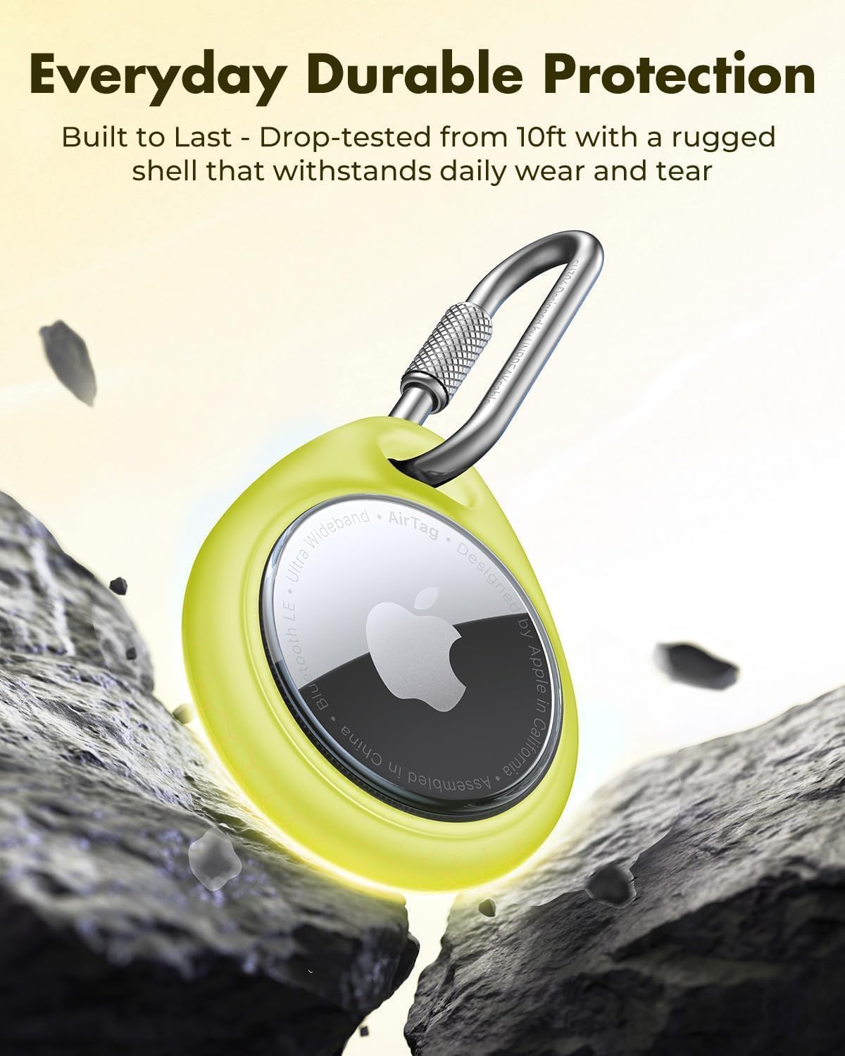 for AirTag Holder Case with Professional Carabiner, 4 Pack