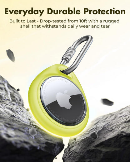 for AirTag Holder Case with Professional Carabiner, 4 Pack