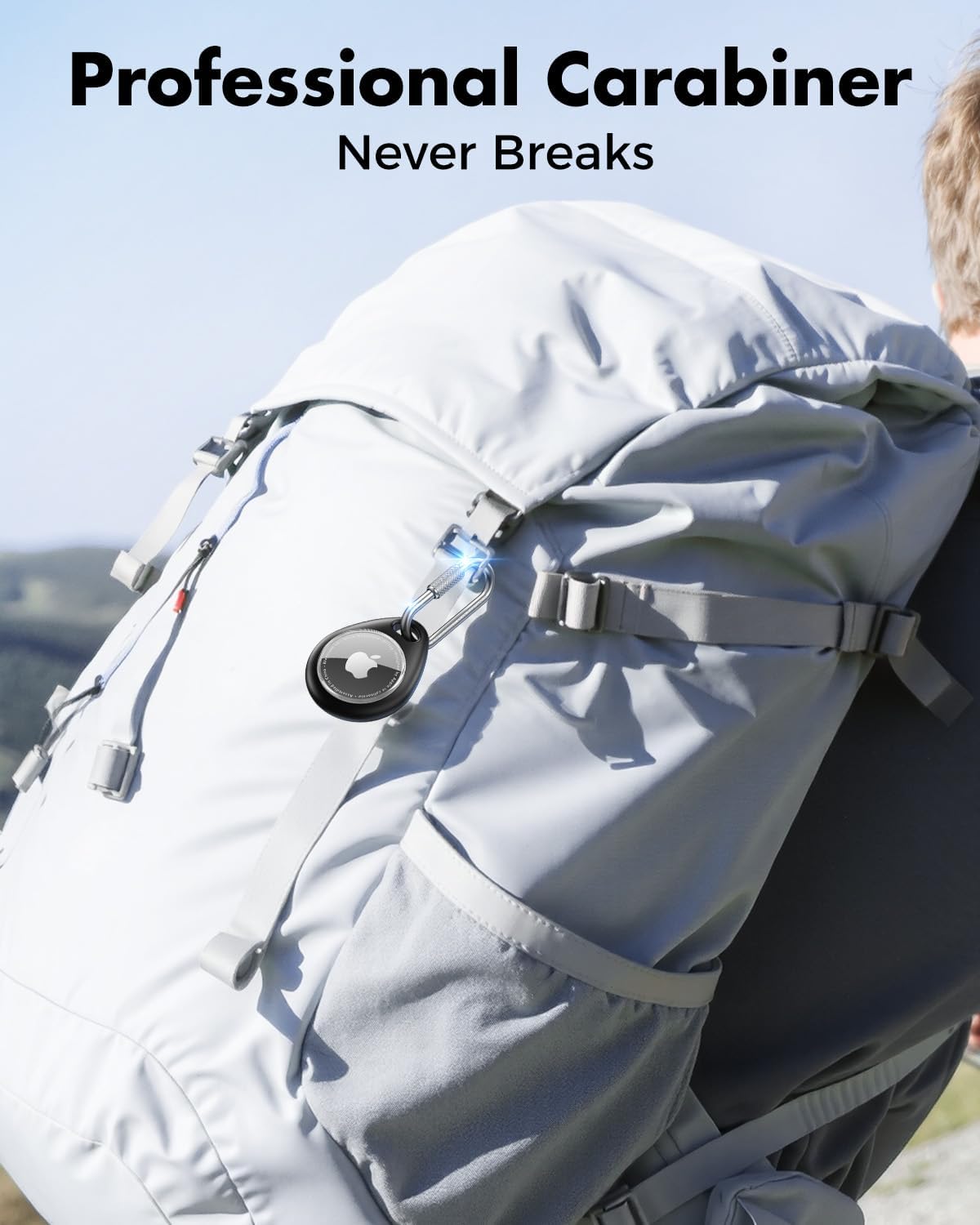 for AirTag Holder Case with Professional Carabiner, 4 Pack