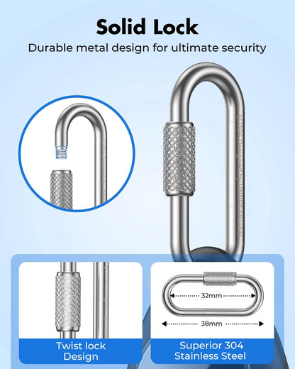 for AirTag Holder Case with Professional Carabiner, 4 Pack
