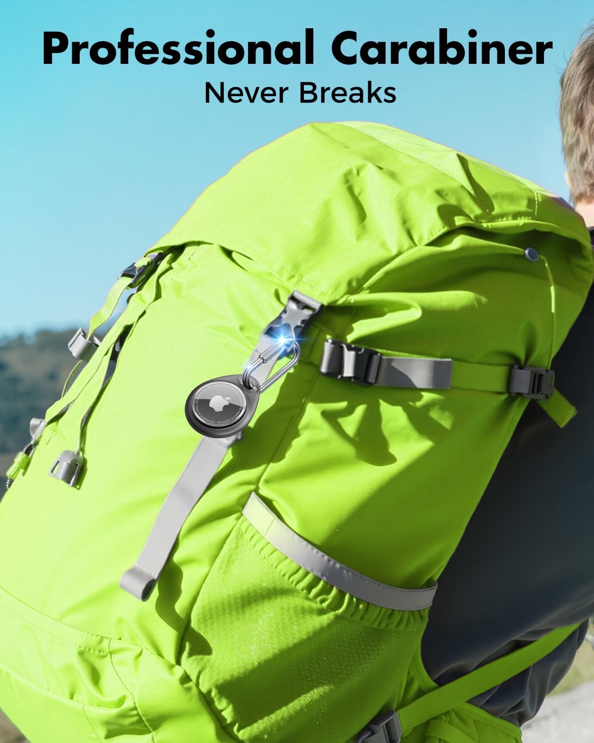 for AirTag Holder Case with Professional Carabiner, 4 Pack
