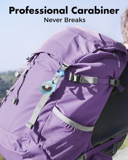 for AirTag Holder Case with Professional Carabiner, 4 Pack