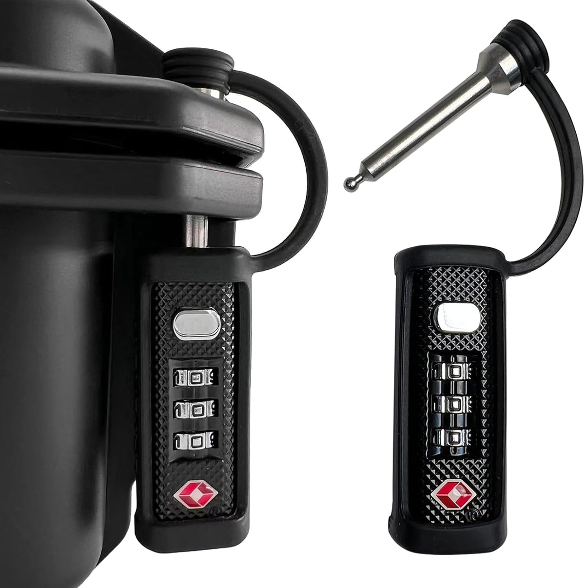 LAFENLIN TSA Lock for Gun Case, 3-Dial Combo Padlock, 2 Pack