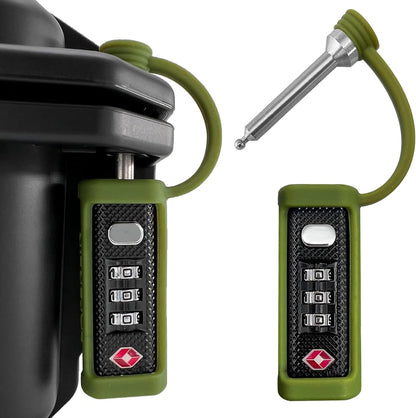 LAFENLIN TSA Lock for Gun Case, 3-Dial Combo Padlock, 2 Pack