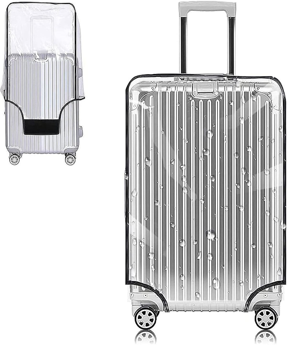Clear PVC Suitcase Cover Protectors 30 Inch Luggage Cover Protectors for Wheeled Suitcase 30''