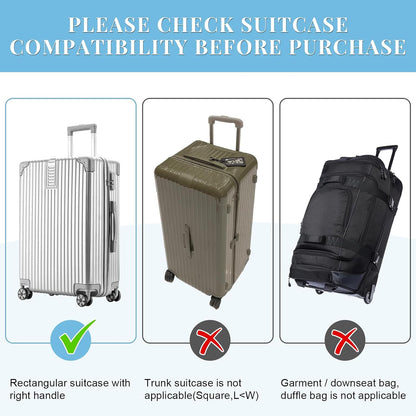 Clear PVC Suitcase Cover Protectors 30 Inch Luggage Cover Protectors for Wheeled Suitcase 30''