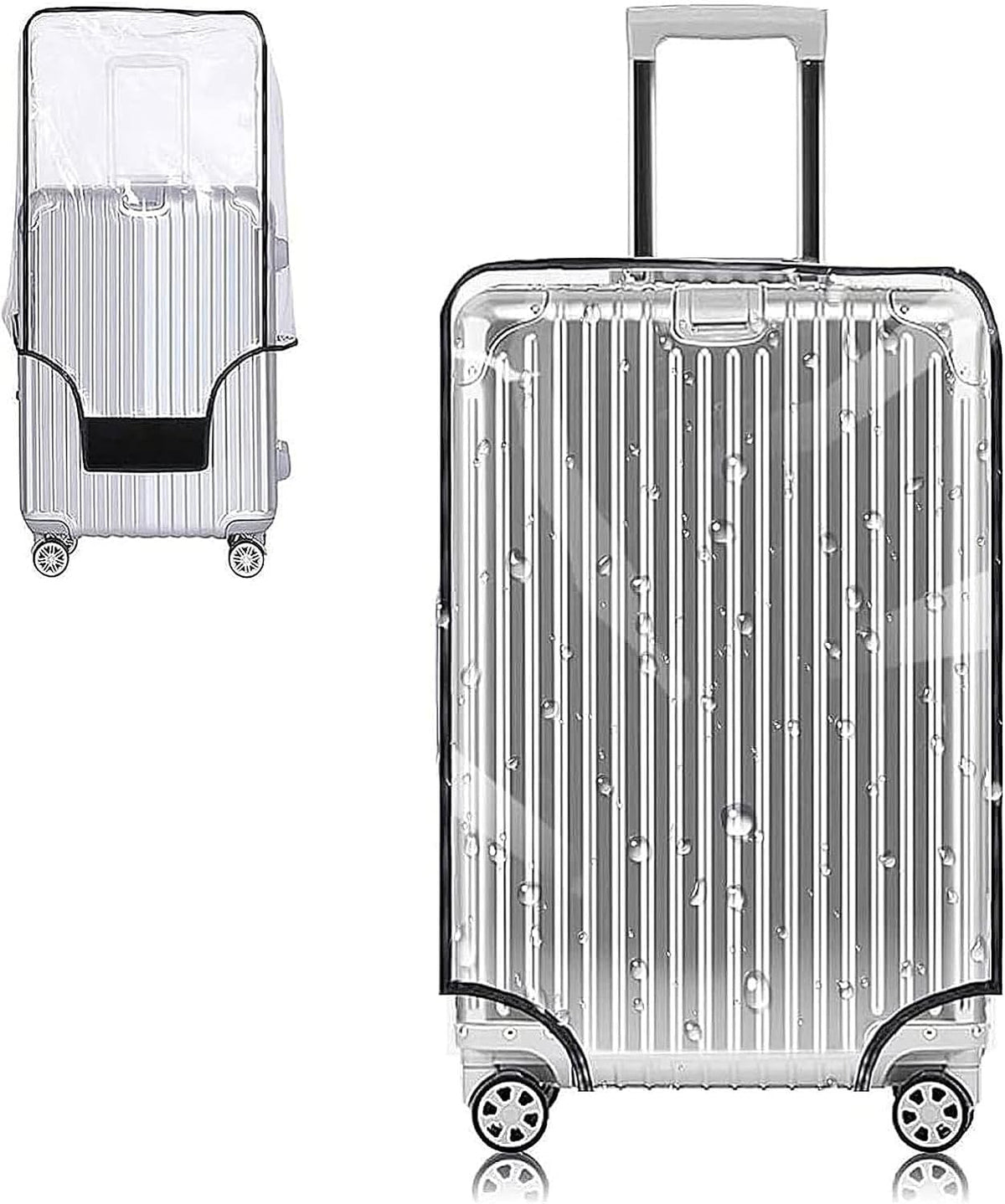 Clear PVC Suitcase Cover Protectors 30 Inch Luggage Cover Protectors for Wheeled Suitcase 30''
