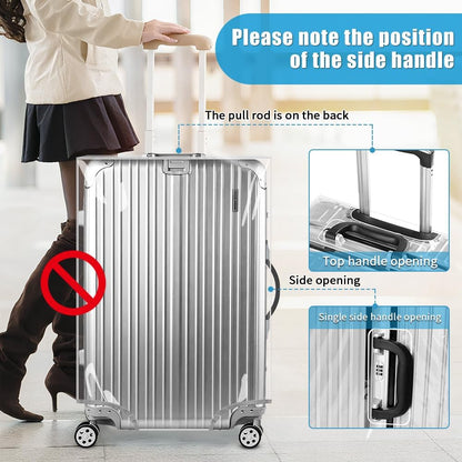 Clear PVC Suitcase Cover Protectors 30 Inch Luggage Cover Protectors for Wheeled Suitcase 30''