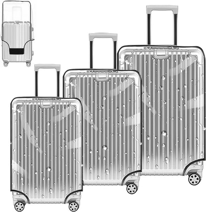 Clear PVC Suitcase Cover Protectors 30 Inch Luggage Cover Protectors for Wheeled Suitcase 30''