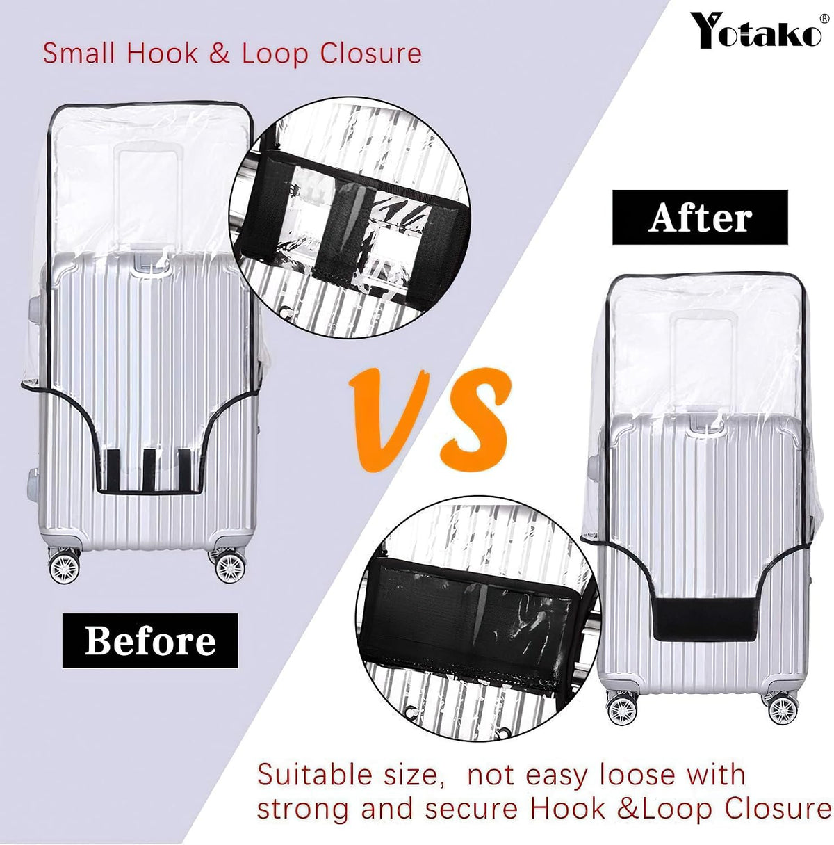 Clear PVC Suitcase Cover Protectors 30 Inch Luggage Cover Protectors for Wheeled Suitcase 30''