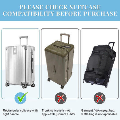 Clear PVC Suitcase Cover Protectors 30 Inch Luggage Cover Protectors for Wheeled Suitcase 30''