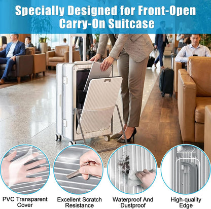 Clear PVC Suitcase Cover Protectors 30 Inch Luggage Cover Protectors for Wheeled Suitcase 30''