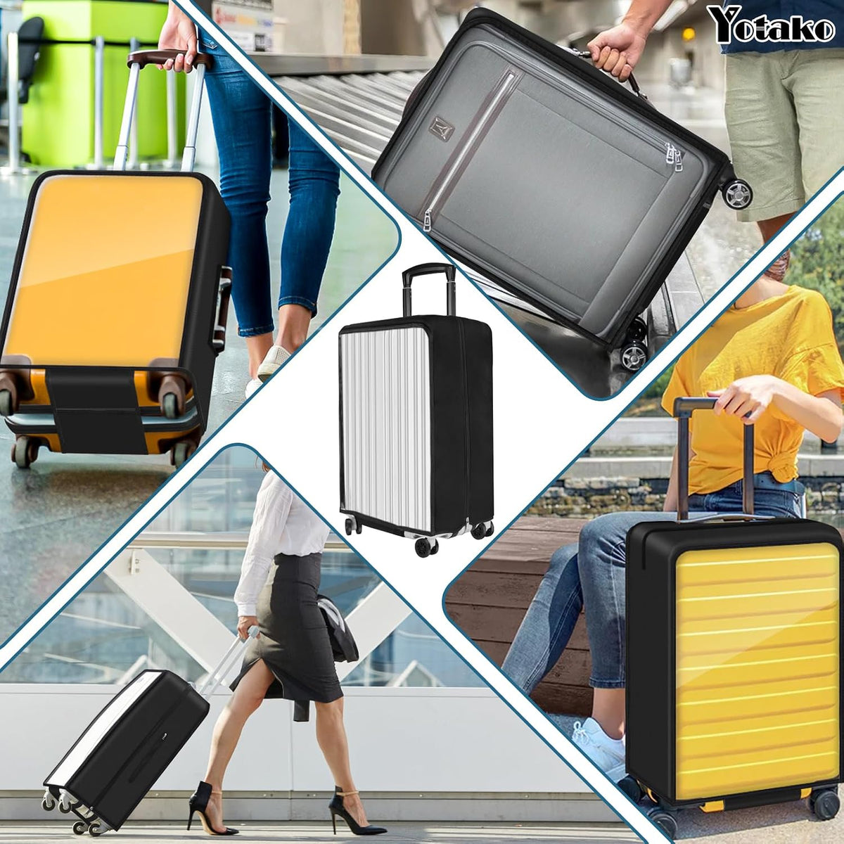 Clear PVC Suitcase Cover Protectors 30 Inch Luggage Cover Protectors for Wheeled Suitcase 30''