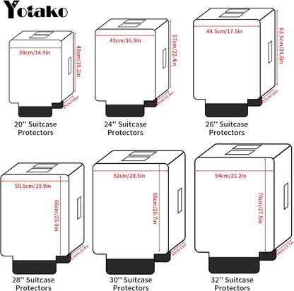 Clear PVC Suitcase Cover Protectors 30 Inch Luggage Cover Protectors for Wheeled Suitcase 30''
