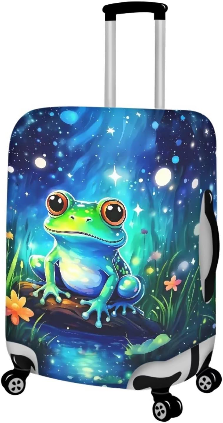 Purple Butterflies Luggage Cover for Women Girls,Cute Travel Suitcase Protector Washable Anti-scratch Suitcase Covers,Fit 30-32inch - Colors B