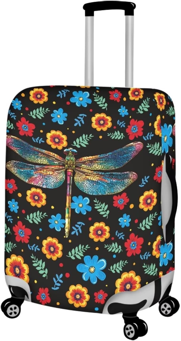 Purple Butterflies Luggage Cover for Women Girls,Cute Travel Suitcase Protector Washable Anti-scratch Suitcase Covers,Fit 30-32inch - Colors B