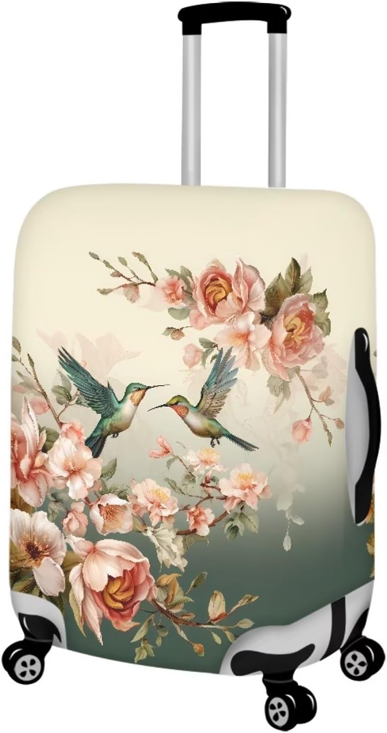 Purple Butterflies Luggage Cover for Women Girls,Cute Travel Suitcase Protector Washable Anti-scratch Suitcase Covers,Fit 30-32inch - Colors B