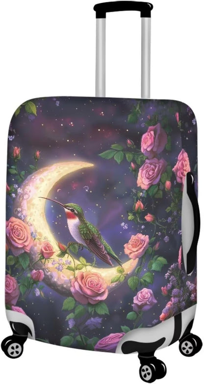 Purple Butterflies Luggage Cover for Women Girls,Cute Travel Suitcase Protector Washable Anti-scratch Suitcase Covers,Fit 30-32inch - Colors B
