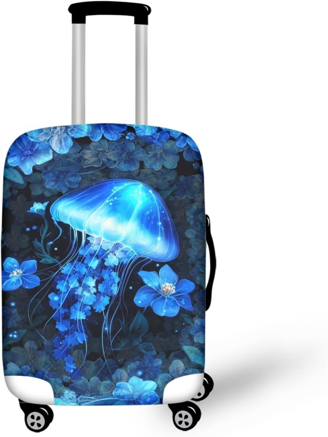 Purple Butterflies Luggage Cover for Women Girls,Cute Travel Suitcase Protector Washable Anti-scratch Suitcase Covers,Fit 30-32inch - Colors B