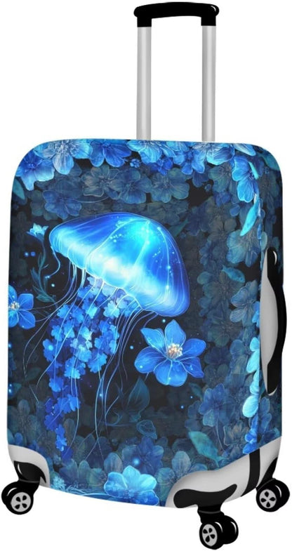 Purple Butterflies Luggage Cover for Women Girls,Cute Travel Suitcase Protector Washable Anti-scratch Suitcase Covers,Fit 30-32inch - Colors B