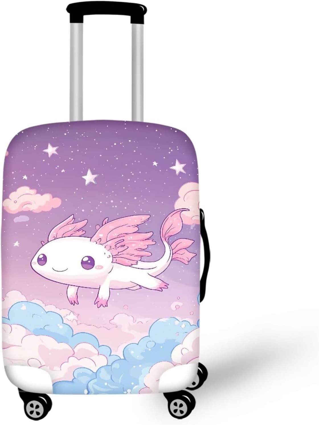Purple Butterflies Luggage Cover for Women Girls,Cute Travel Suitcase Protector Washable Anti-scratch Suitcase Covers,Fit 30-32inch - Colors B