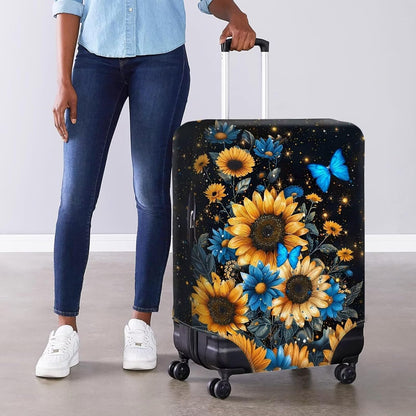 Purple Butterflies Luggage Cover for Women Girls,Cute Travel Suitcase Protector Washable Anti-scratch Suitcase Covers,Fit 30-32inch - Colors B