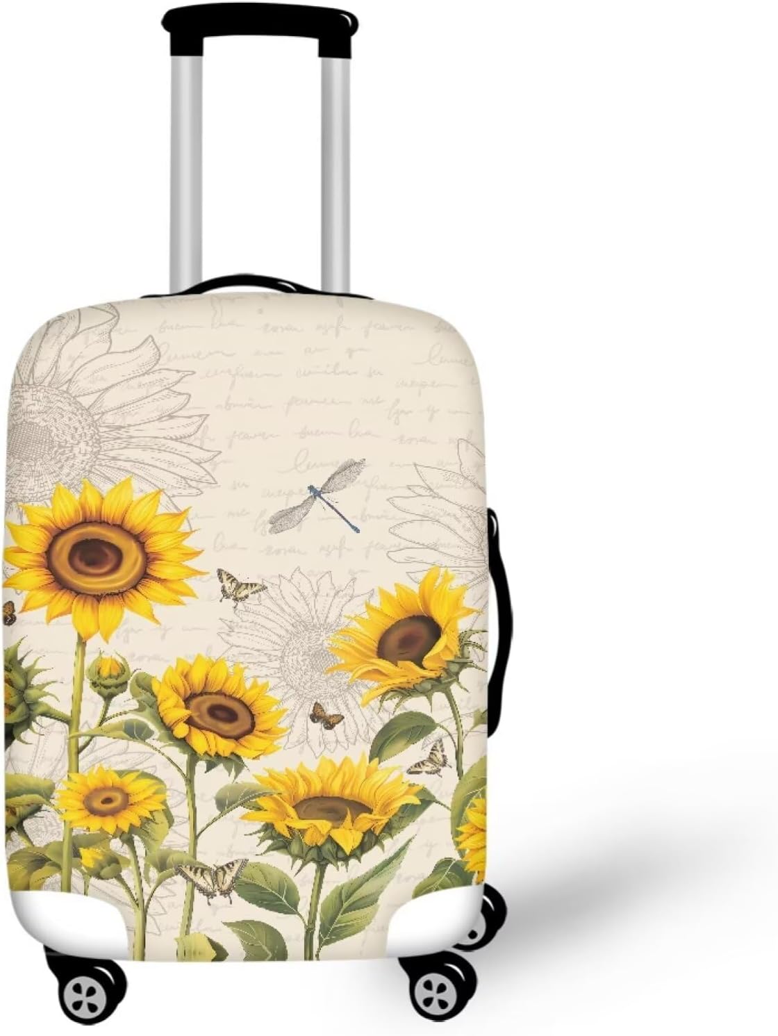 Purple Butterflies Luggage Cover for Women Girls,Cute Travel Suitcase Protector Washable Anti-scratch Suitcase Covers,Fit 30-32inch - Colors B